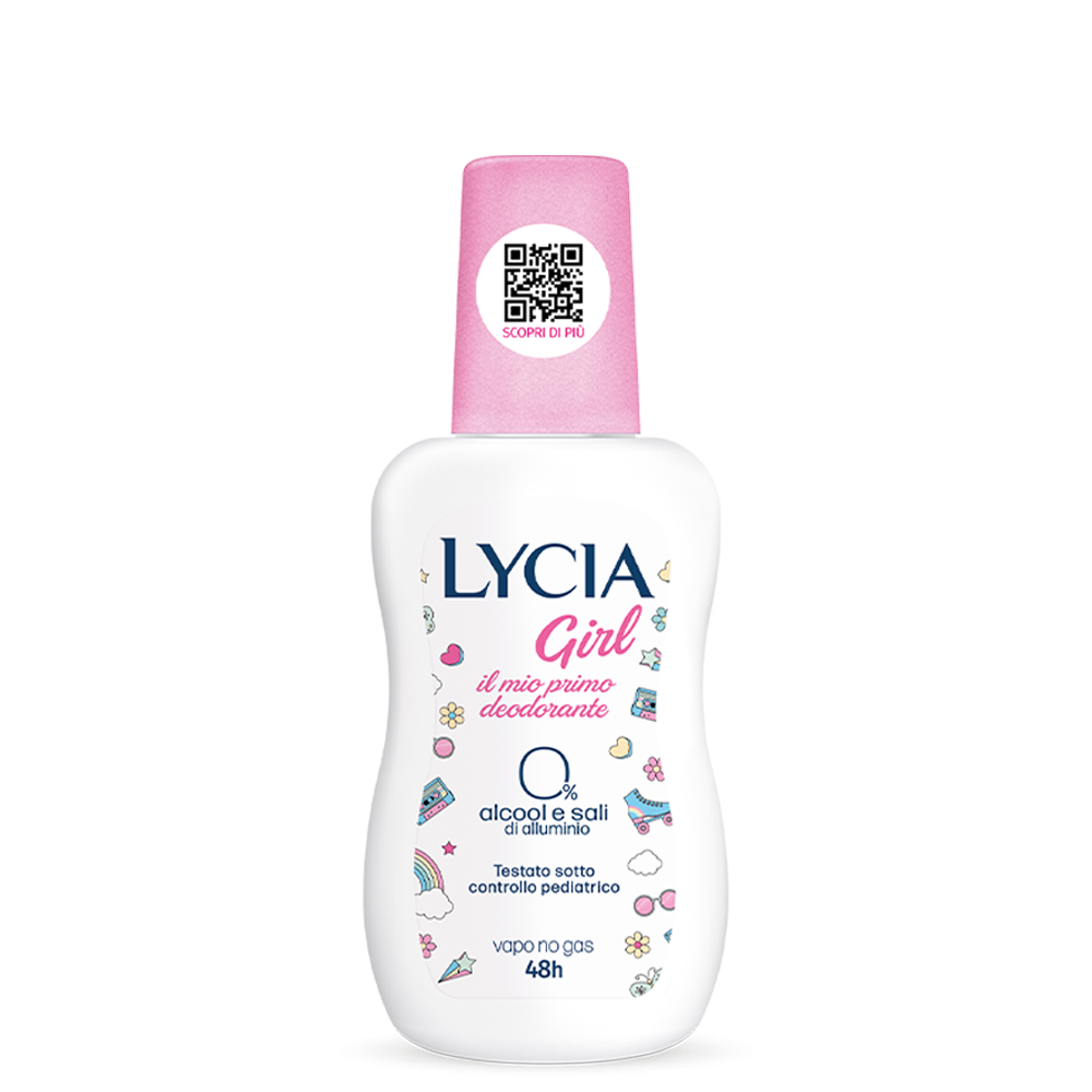 Lycia Girl no gas deodorante 48h per le prime sudorazioni 75ml