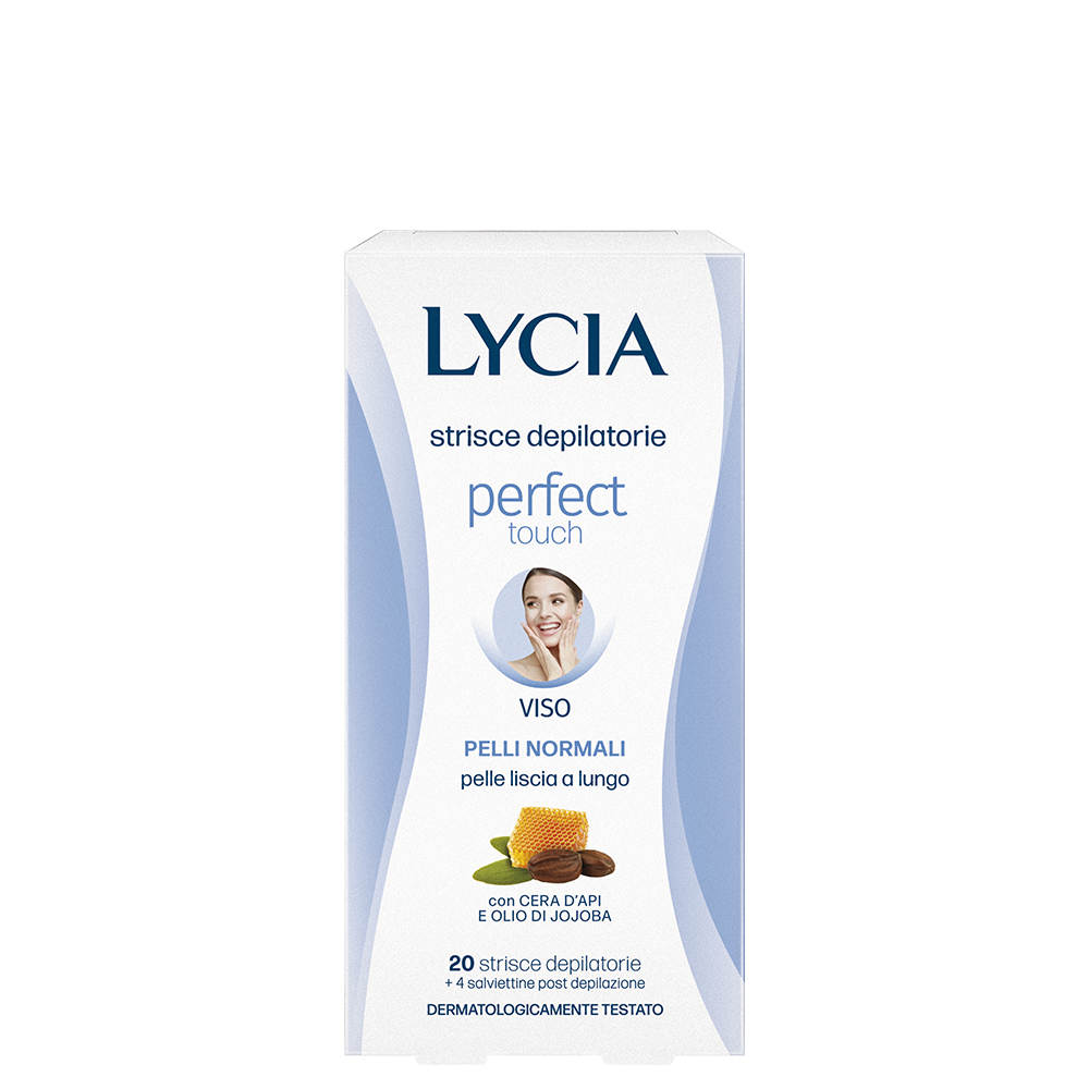 Image of Lycia Perfect Touch strisce depilatorie viso per pelli normali 20 strisce cod085