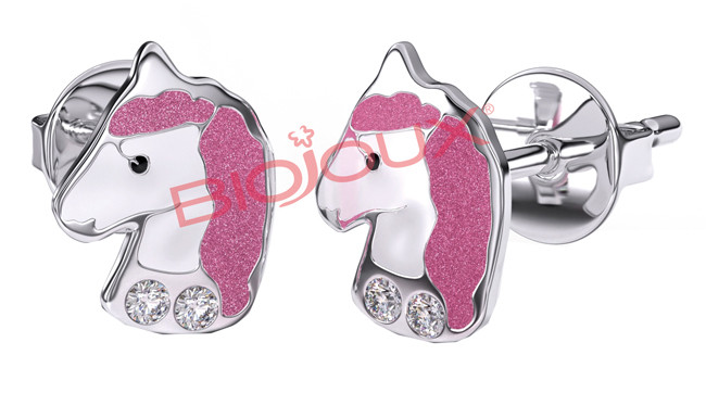 Image of Bjt701 orecchini rose unico ss cod085