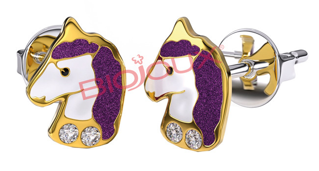 Image of Bjt702 orecchini violet uni gp cod085