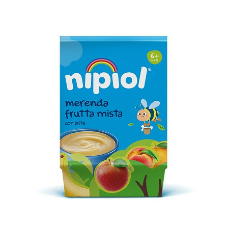 Nipiol omogeneizzato merenda frutta mista 2 vasetti da 100g