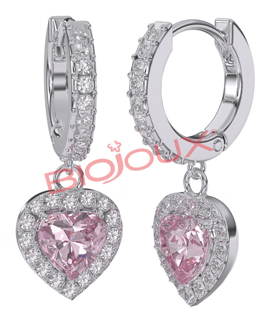 Image of Bjt314 orecchini alma rose ss cod085