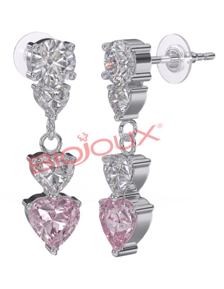 Bjt333 orecchini donna rose ss