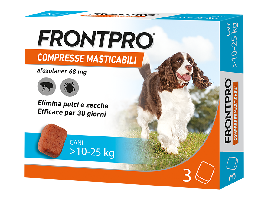 Image of Frontpro 3 compresse 10-25kg 68mg cod085
