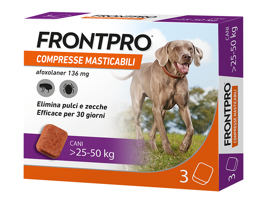 Image of Frontpro 3 compresse 25-50kg 136mg cod085