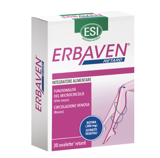 Image of Esi Erbaven Retard drenante per gambe gonfie e pesanti 30 ovalette cod085