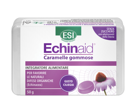 Image of Esi Echinaid Caramelle Gommose gusto ciliegia per rinforzare le difese immunitarie 50g cod085