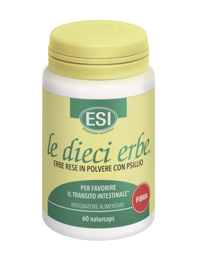 Image of Esi Le Dieci Erbe Fibra per la regolarità intestinale e una buona digestione 60 capsule cod085