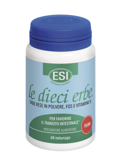 Image of Esi Le Dieci Erbe Flor per combattere l'intestino pigro e favorire il transito intestinale 60 capsule cod085