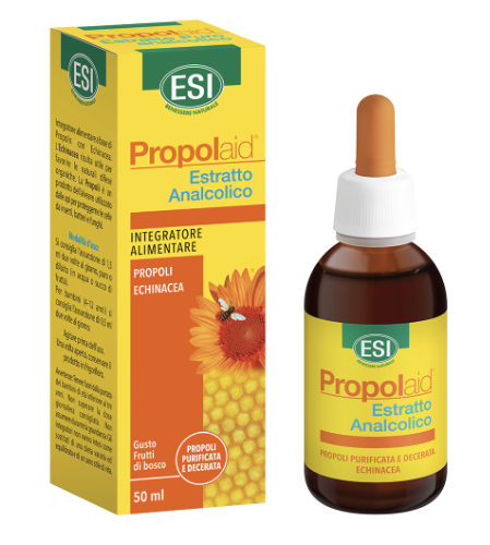 Image of Esi Propolaid estratto puro analcolico gusto frutti di bosco per le difese immunitarie 50ml cod085