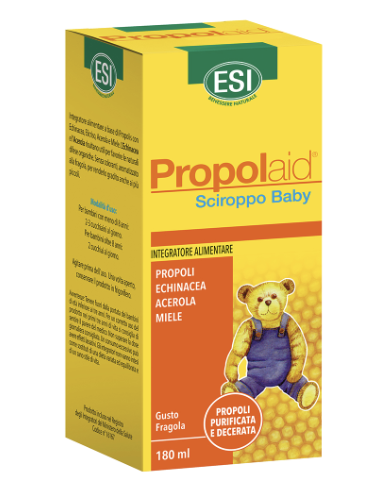 Image of Esi Propolaid sciroppo baby per la salute delle vie respiratorie gusto fragola 180ml cod085