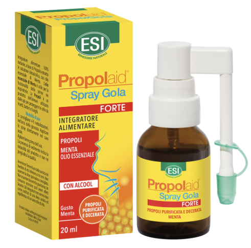 Image of Esi Propolaid spray gola Forte gusto menta per il benessere della gola 20ml cod085