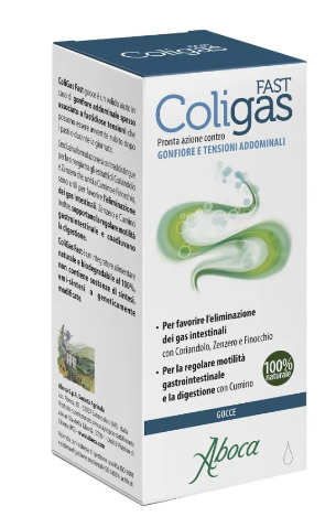 Coligas Fast gocce contro gonfiori e tensioni addominali