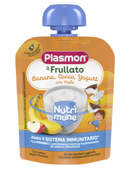 Plasmon Il Frullato Nutri-mune banana cocco e yogurt