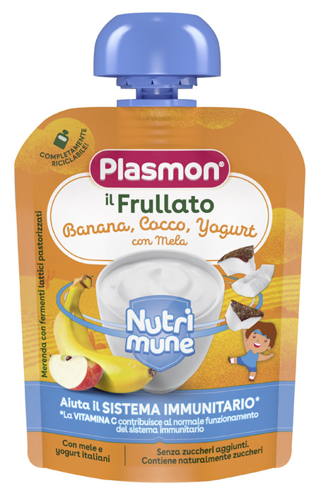 Plasmon Il Frullato Nutri-mune banana cocco e yogurt