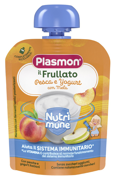 Plasmon Il Frullato Nutri-mune pesca e yogurt