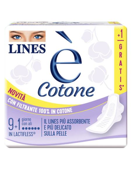 Lines e' cotone ali 9+1pz