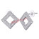 Bjt258 orecchini open frame ss