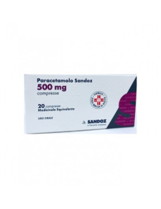Paracetamolo sand*20 compresse 500mg - SANDOZ | Clubfarma