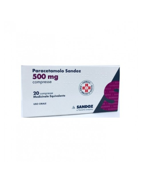Paracetamolo sand*20 compresse 500mg