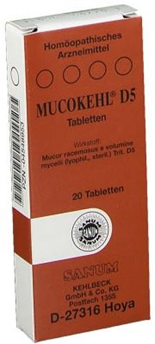 Image of Mucokehl d5 20cpr sanum cod085