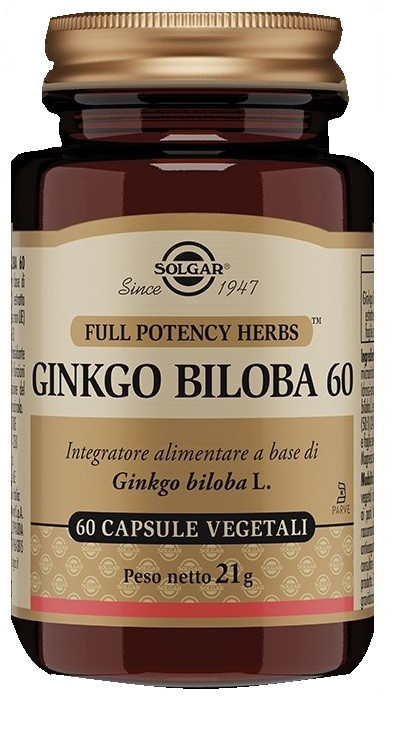 Image of Ginkgo biloba 60vegi capsule n/f cod085