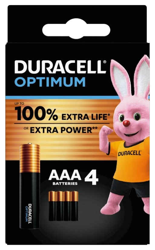 Duracell optimum aaa b4 8pz
