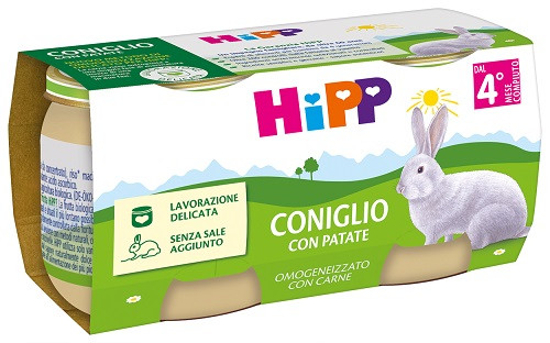 Hipp omog coniglio verd 2x80g