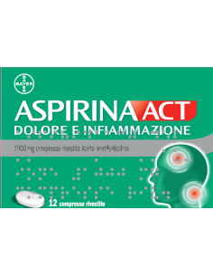 Aspirinaact dol inf 12 compresse 1g