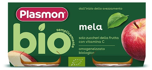 Plasmon omogeneizzato mela bio 2 vasetti da 80g