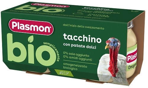 Image of Plasmon bio omogeneizzato tacchino 2 vasetti da 80g cod085