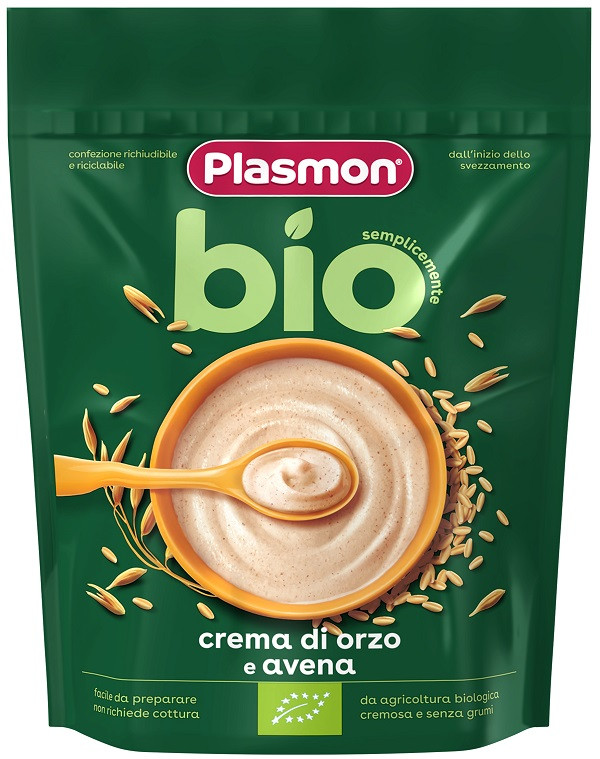 Plasmon crema di cereali bio avena e orzo