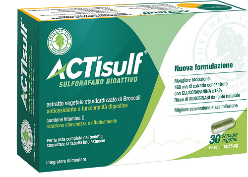 Image of Actisulf sulforafano 30 capsule veg cod085