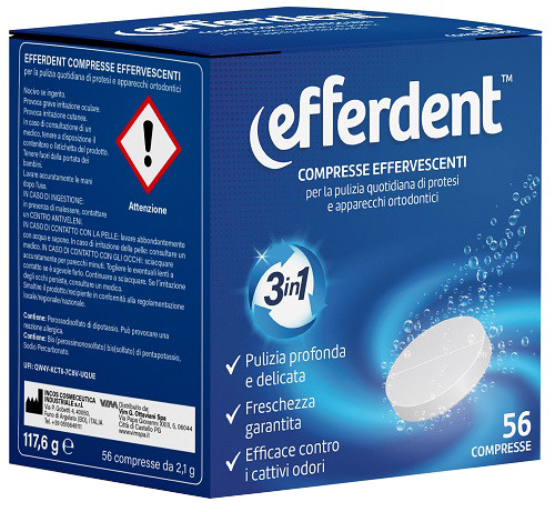Efferdent effervescenti 56 compresse