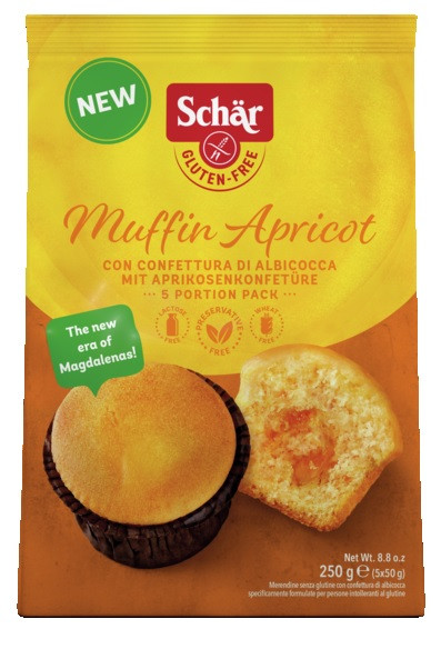 Schar muffin apricot 5pz