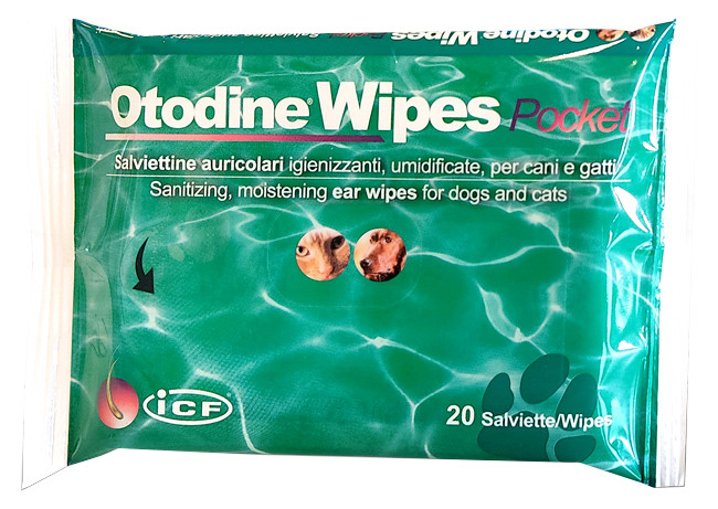 Otodine wipes pocket 20 pz