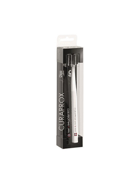 Curaprox white is black toothb