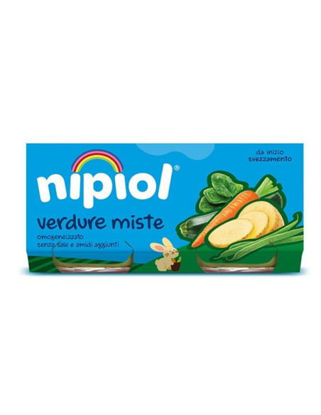 Nipiol omogeneizzato verdure miste 2 vasetti da 80g