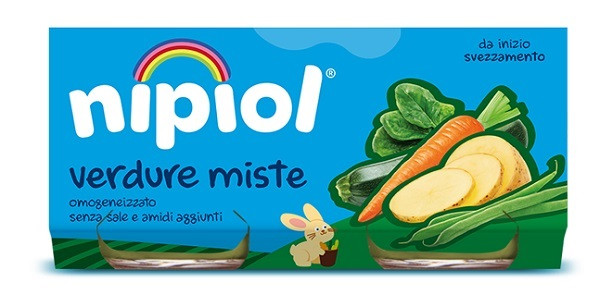 Nipiol omogeneizzato verdure miste 2 vasetti da 80g