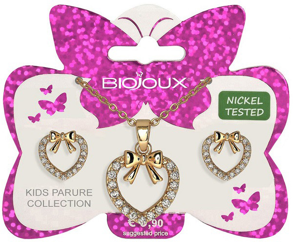 Image of Bjs011 parure flake heart gp cod085
