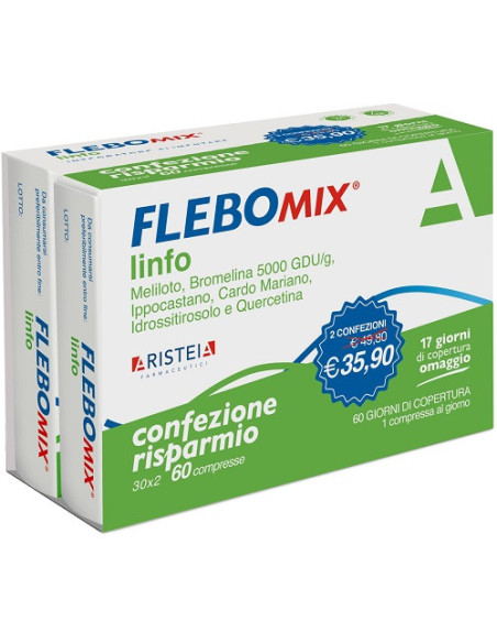 Flebomix linfo bipack 60 compresse