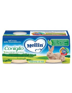 Mellin omog coniglio 2x120g