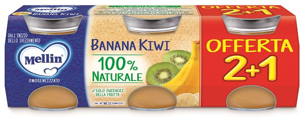 Mellin omog banana kiwi 3pz
