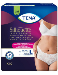 Tena silhouette p white l 10pz