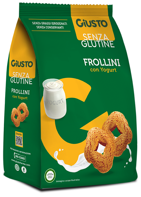 Giusto s/g frollini yogurt250g
