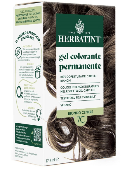 Herbatint 7c biondo cener170ml