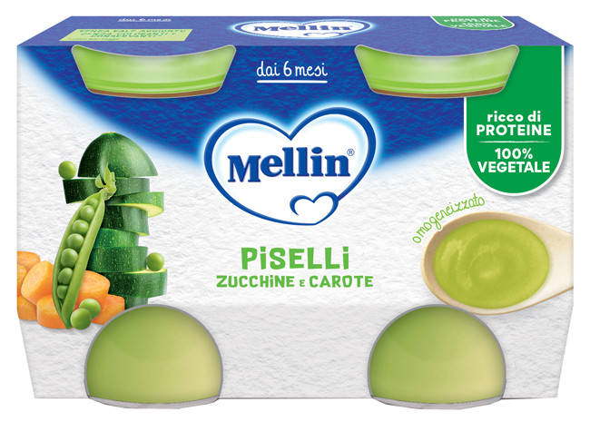 Mellin omog piselli carote