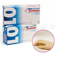 Forhans guanti latt m 100pz