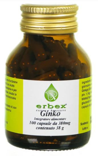 Image of Ginkgo biloba 100 capsule 380mg cod085