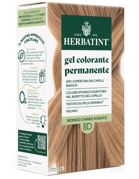 Herbatint 8d biondo chiaro dor